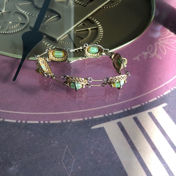 Jade golden bracelet - Picture 3 of 4